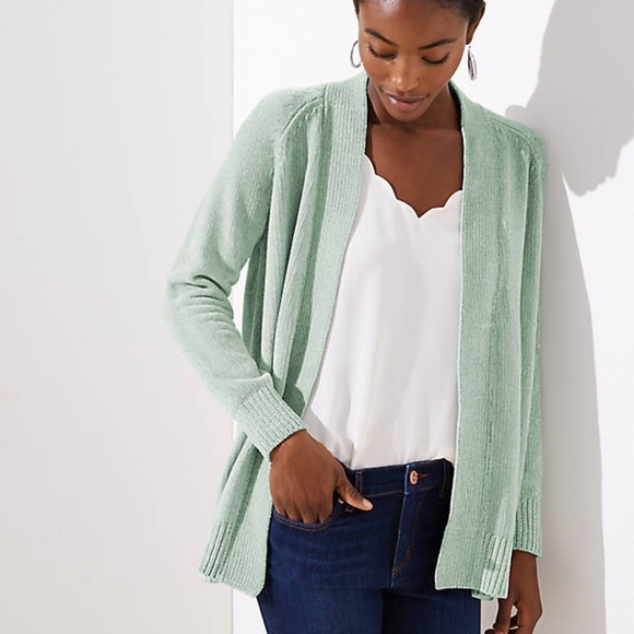 LOFT Sweaters - LOFT Women's Chenille Open Cardigan - NWT